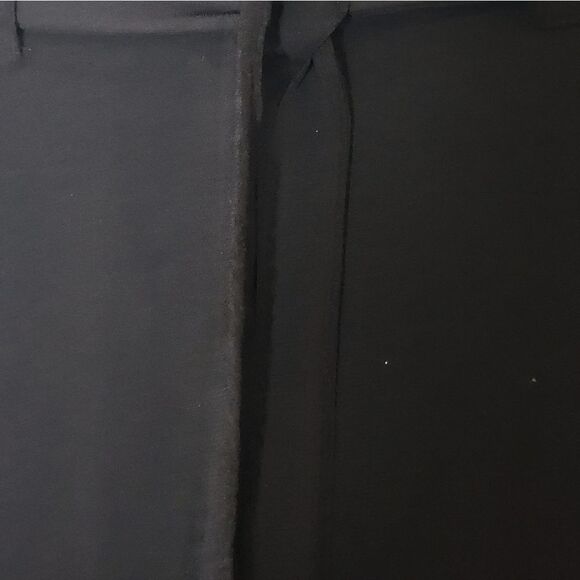 Elle M Black Belted Waist Elegant Tapered Leg Plaited Women’s Dress Pants - Picture 9 of 12